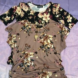 MATERNITY SALE! 2 floral Maternity tops. Medium
